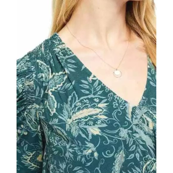 Free People Indigo Combo "Hello Lover" Tunic Dress Top - S - Picture 8 of 9